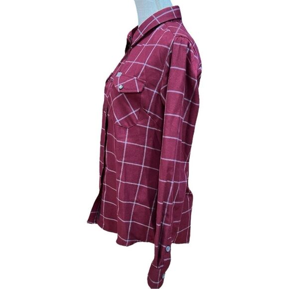 DIXXON Women’s The UnderGround Plaid Flannel in Red 
Size M - Picture 8 of 10